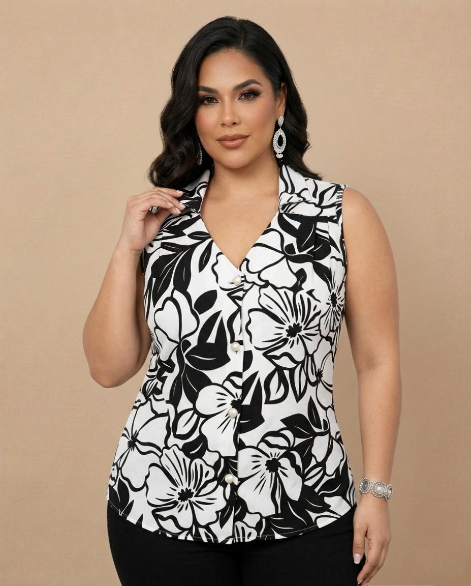 Blusa Floral B&N Classic