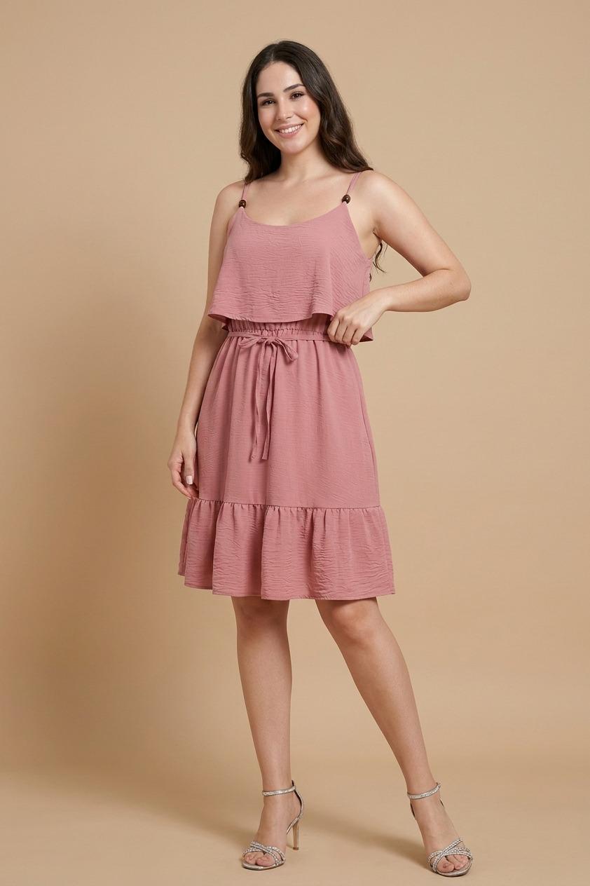 Vestido Rosa Pétalo