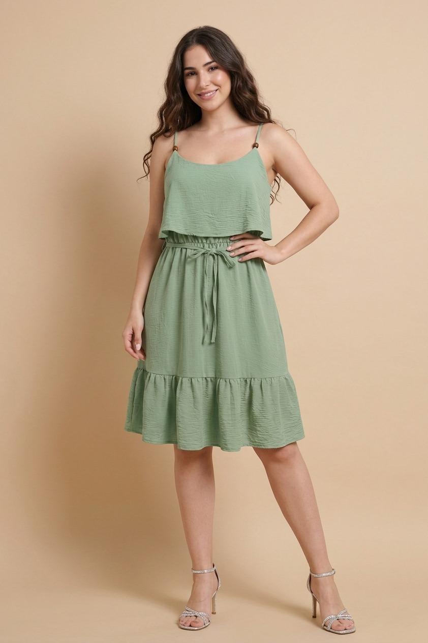 Vestido Verde Salvia