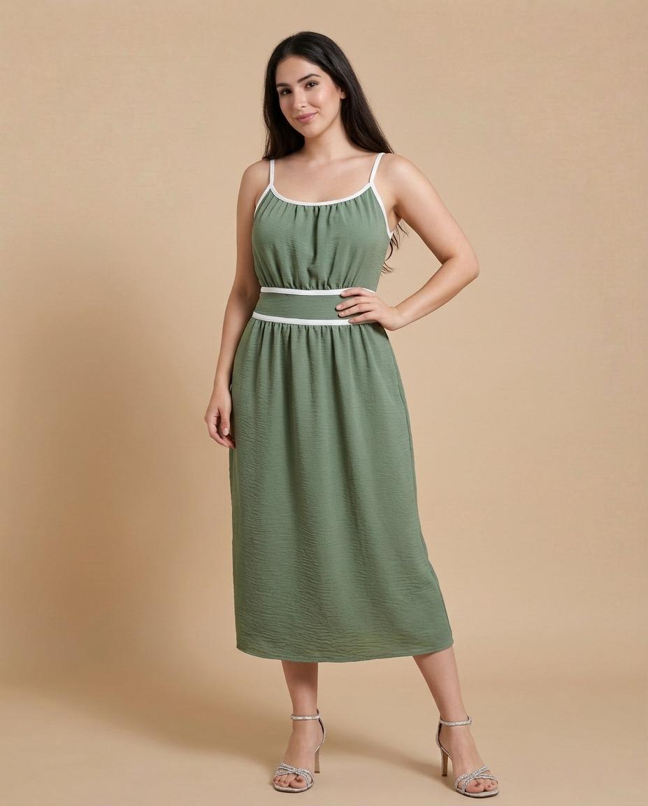 Vestido Oliva Midi